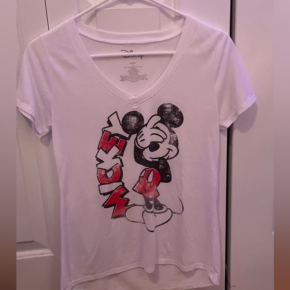 Mickey Mouse Woman’s Small White T Shirt